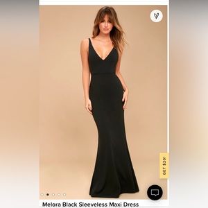 Melina Black Sleeveless Maxi Dress
